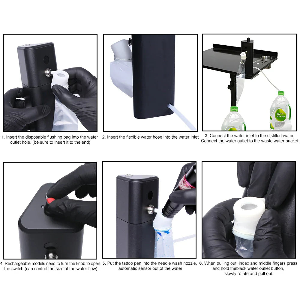 Máquina Eléctrica para la Limpieza de Agujas de Tatuar